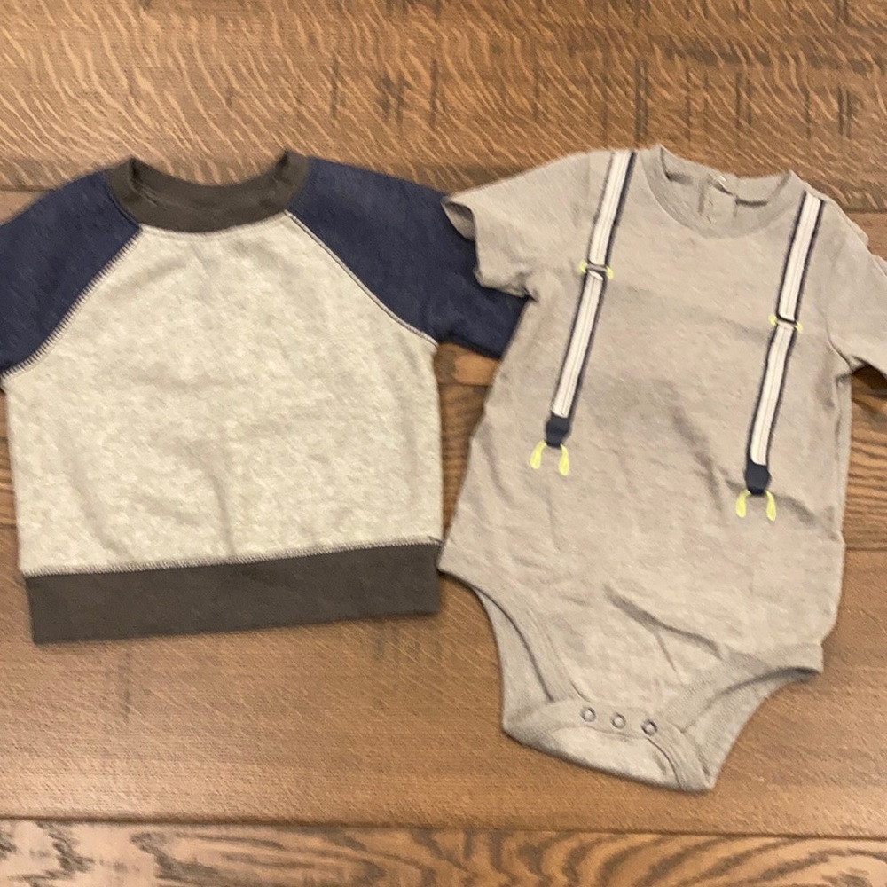 Cat & Jack 12 months sweatshirt & bodysuit